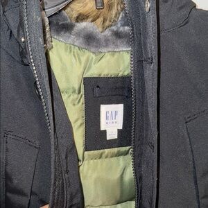 GAP Black and Green Men's Puffer Jacket